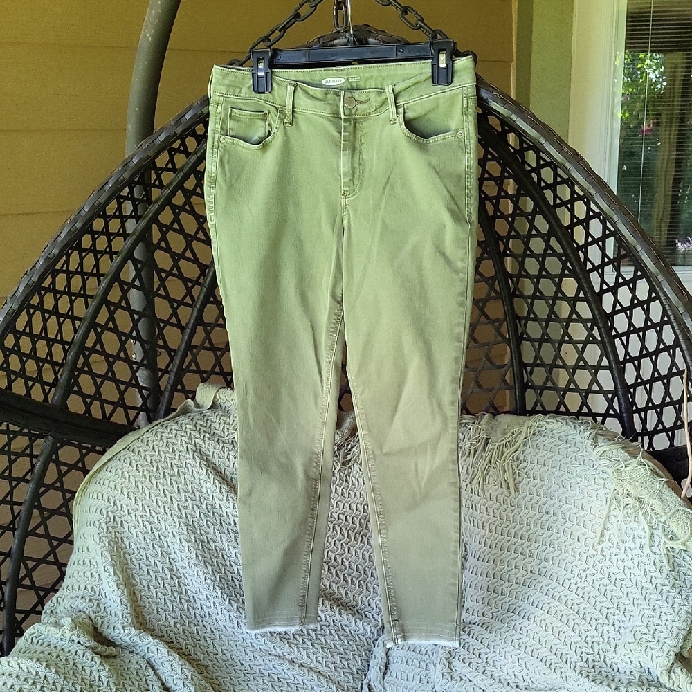 Sage Green Rockstar Super Skinny Pants
